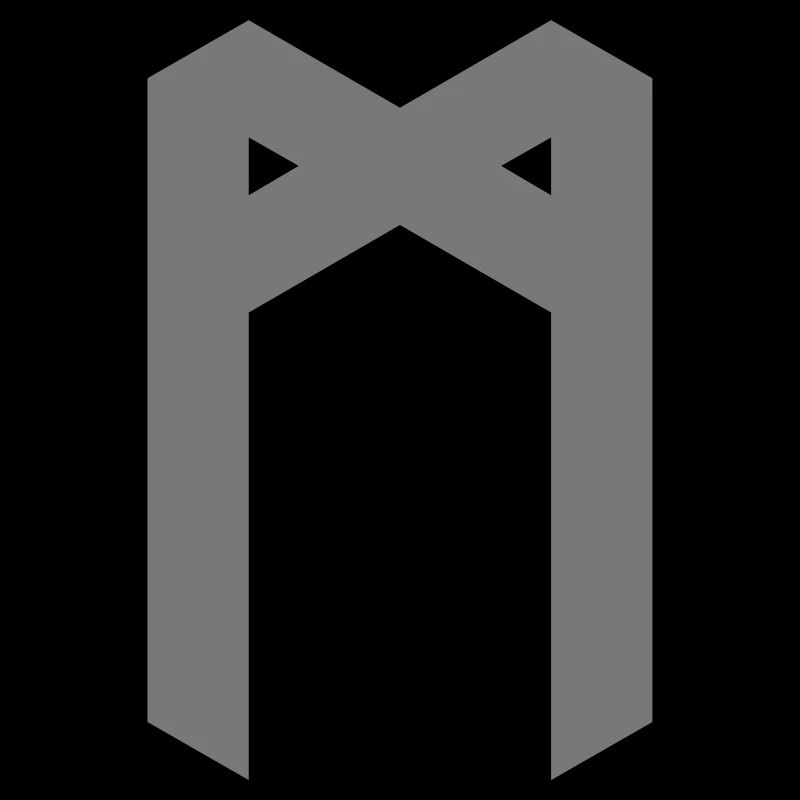 Rune: Mannaz ᛗ (M), Quantum Runes Futhark 0 ©