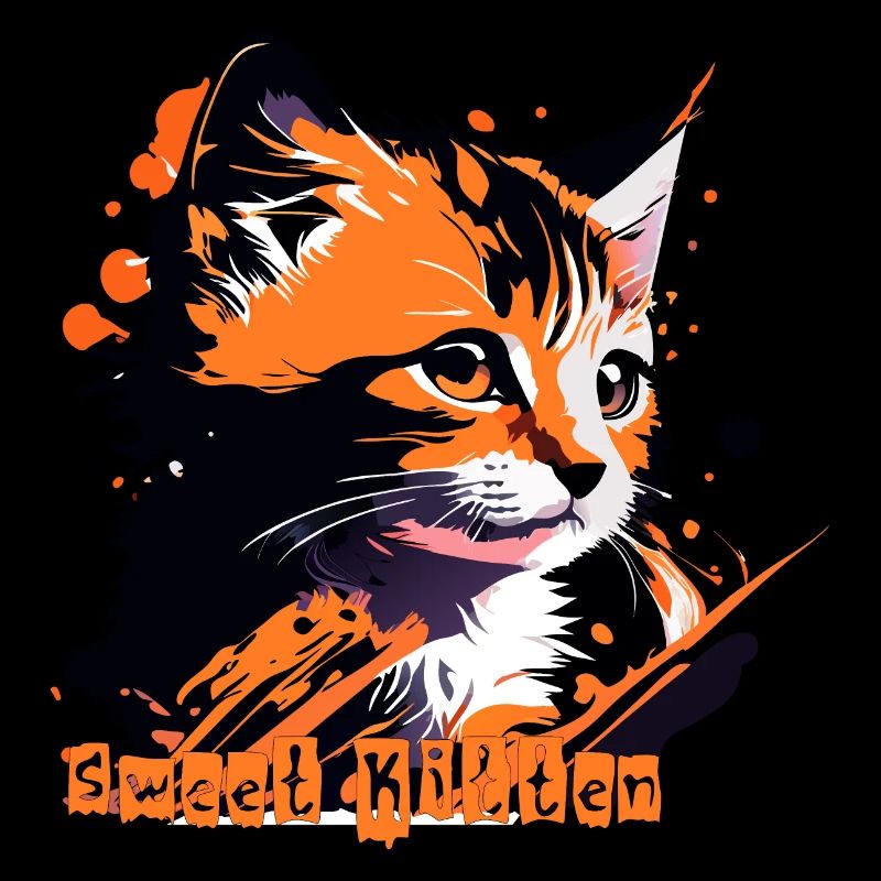 kleines Kätzchen, Katze getigert