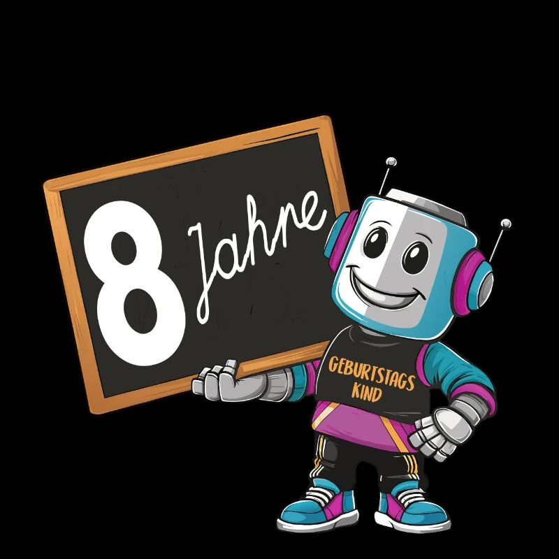 achter Geburtstag, 8. Geburtstag kleiner Roboter
