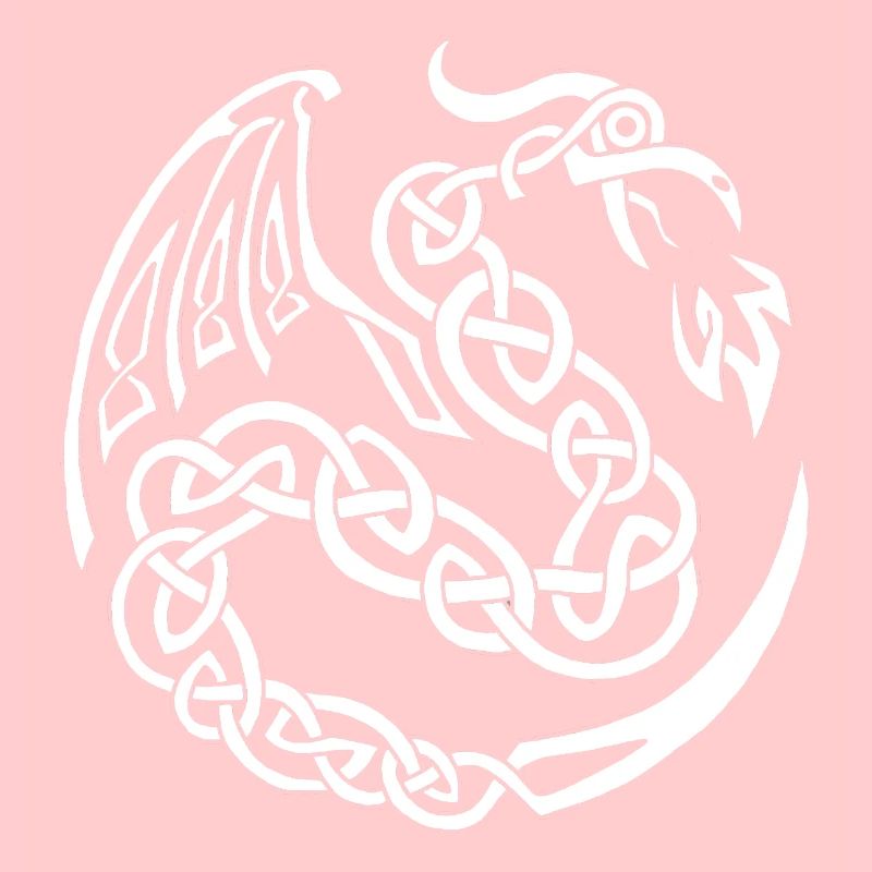 Dragon celte blanc