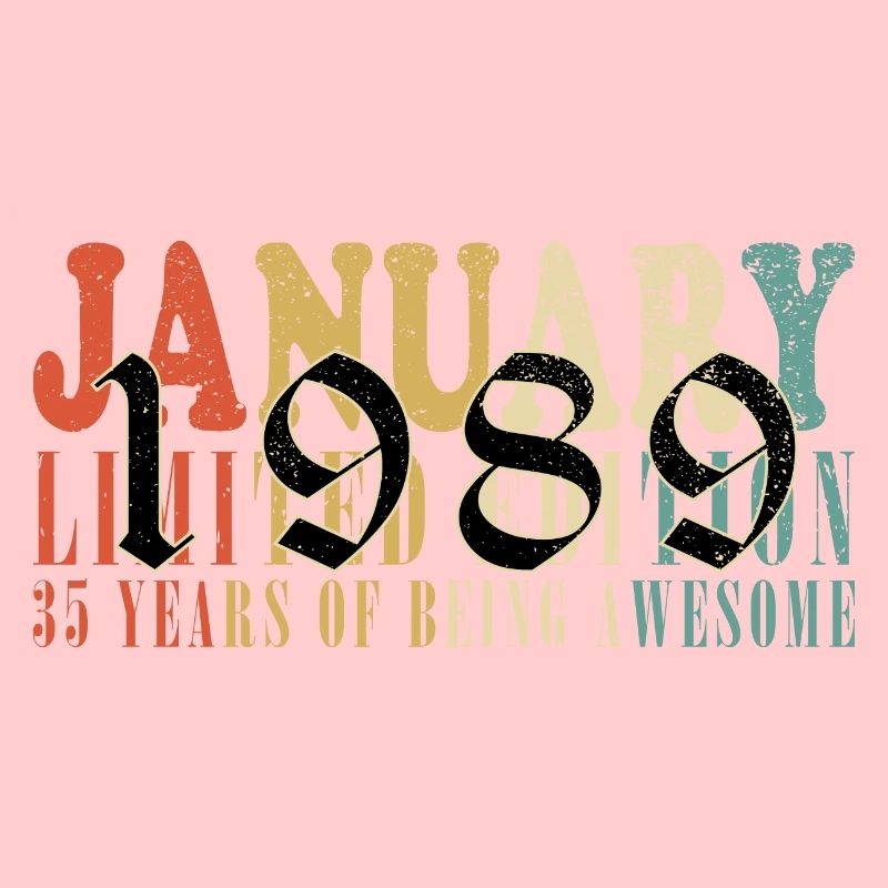35e anniversaire 35 ans Janvier 1989