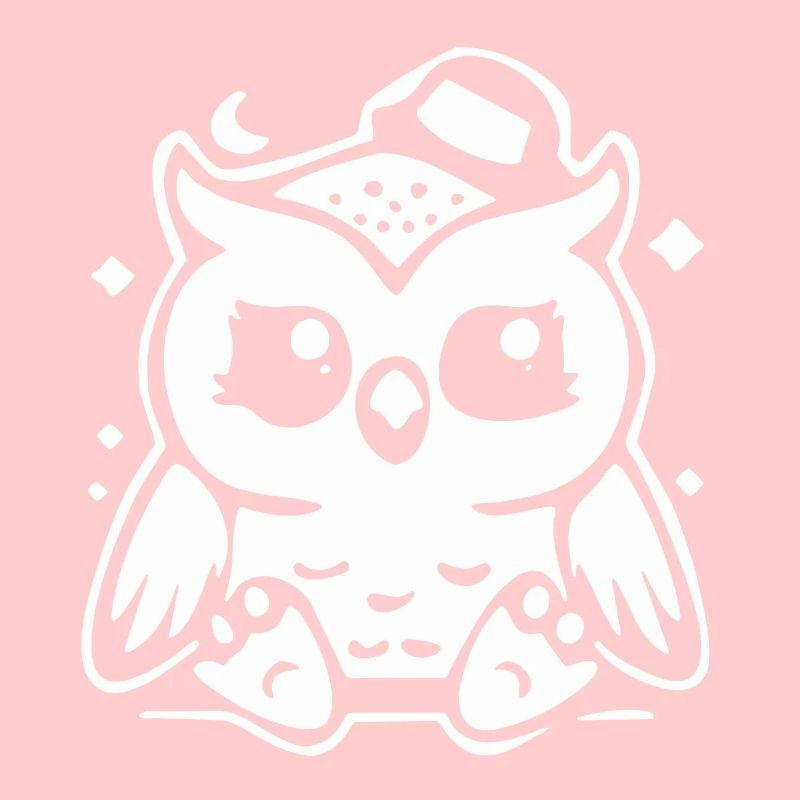 Niedliche Eulenfigur mit Hut