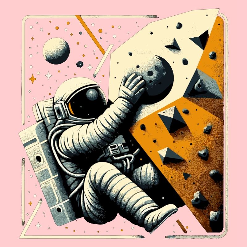 Bouldering Astronaut Spaceman Gift