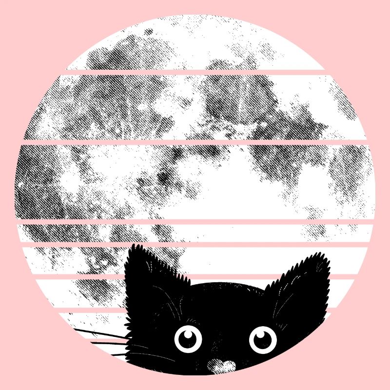 Katze mit Mond