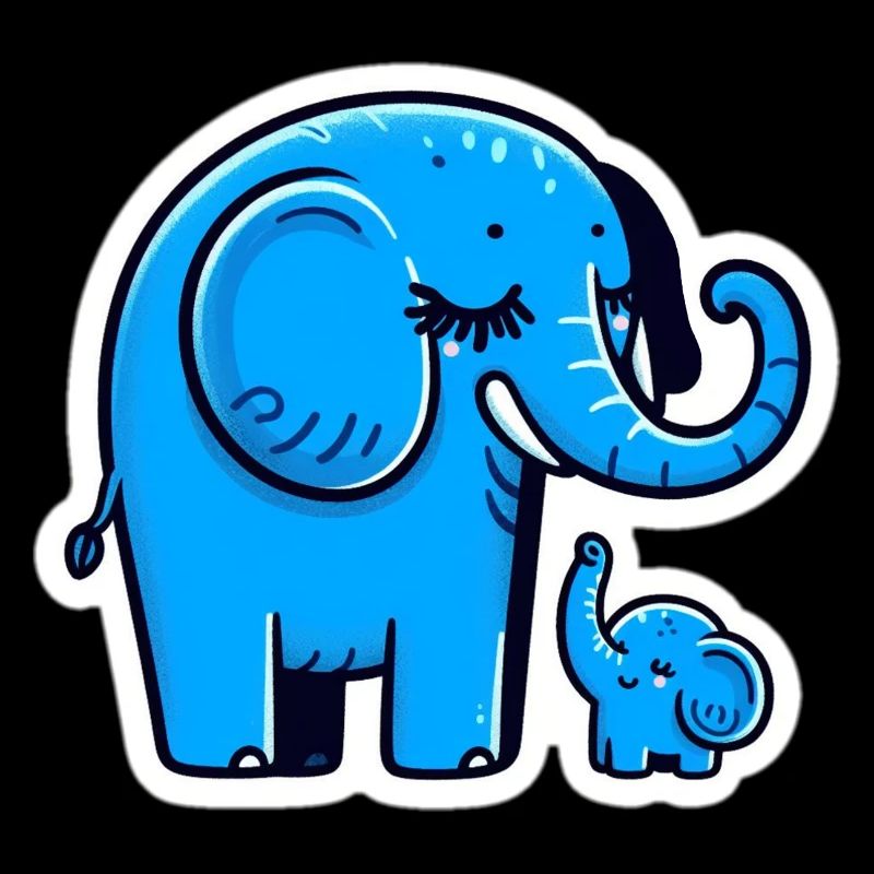 Blaue Elefanten