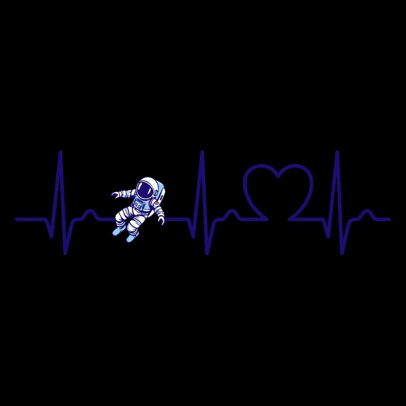 Courbe cardiaque - Pouls - ECG - Astronaute - Espace