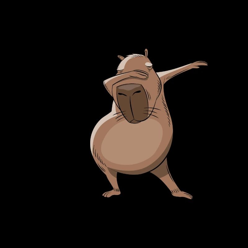 Don't worry be capy - Dabbing Capybara Geschenk
