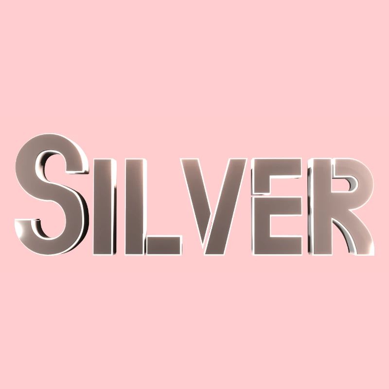 Silver Stylized Text