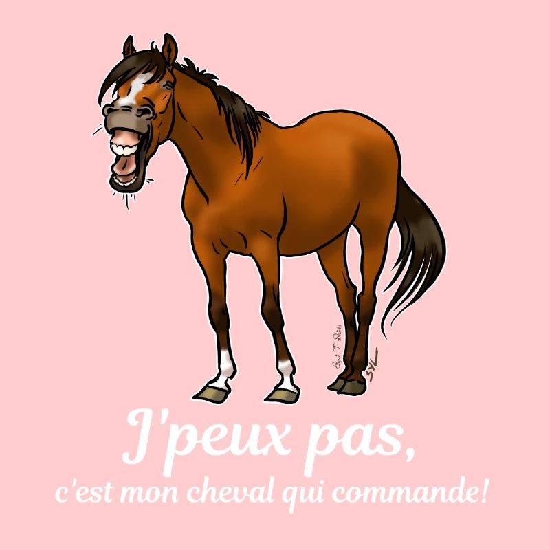 Mon cheval commande (blanc)