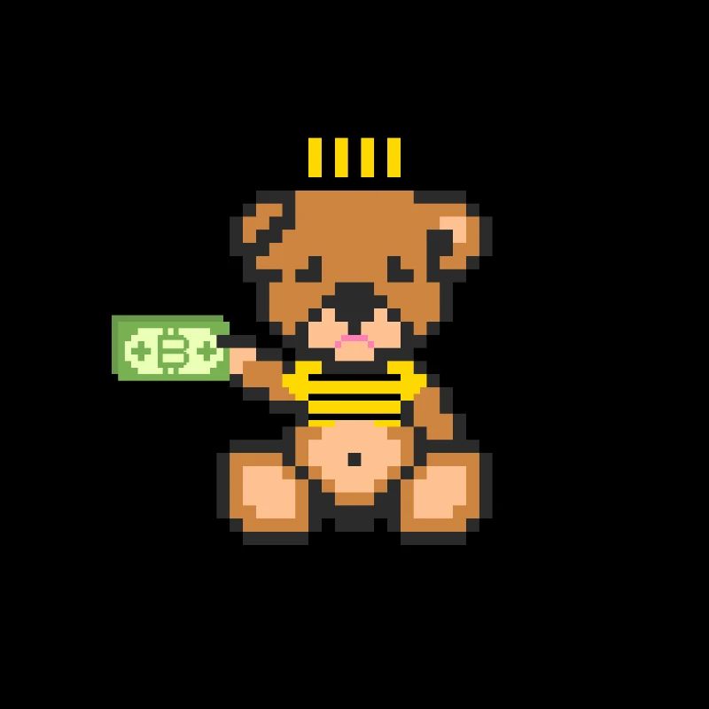 Pixel Bär Gefangener