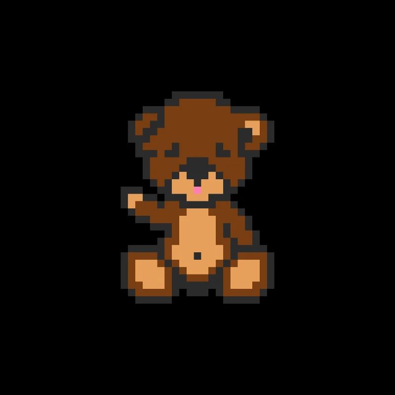 Pixel Bear Brownie