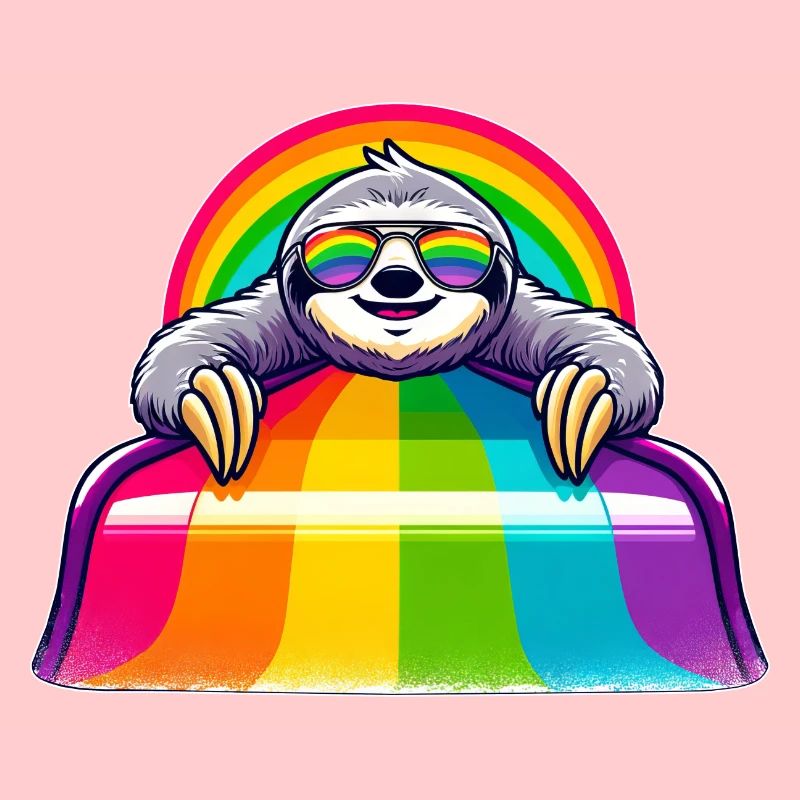 LGBTQ Pride Sloth Rainbow Playground