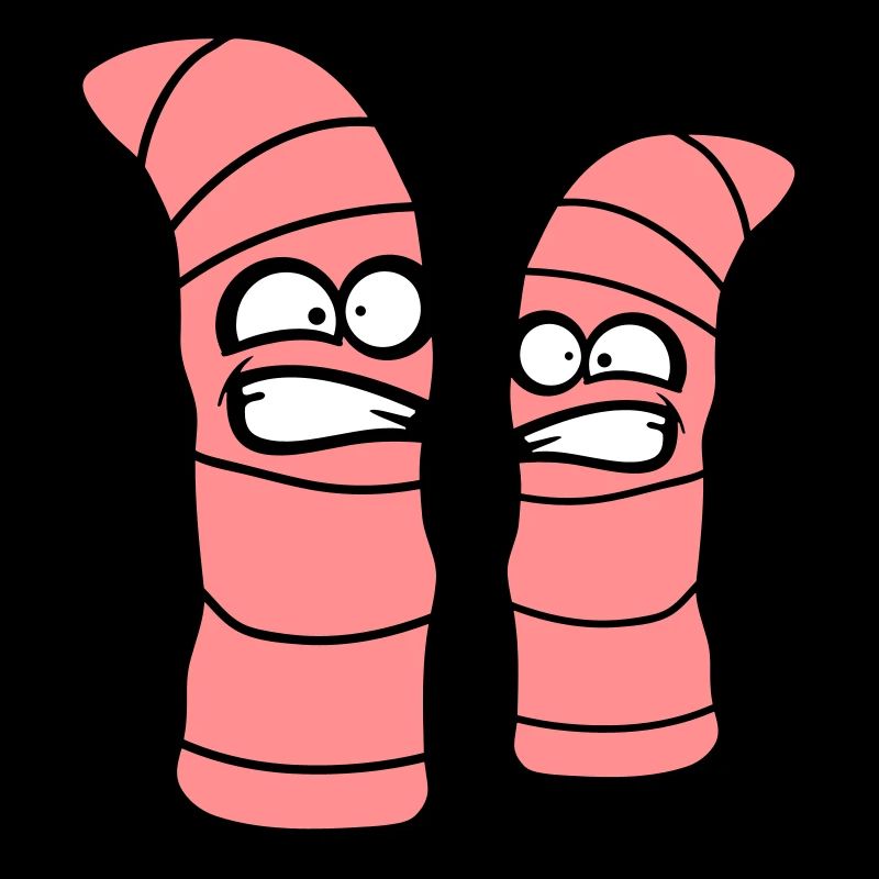 2 crazy worms