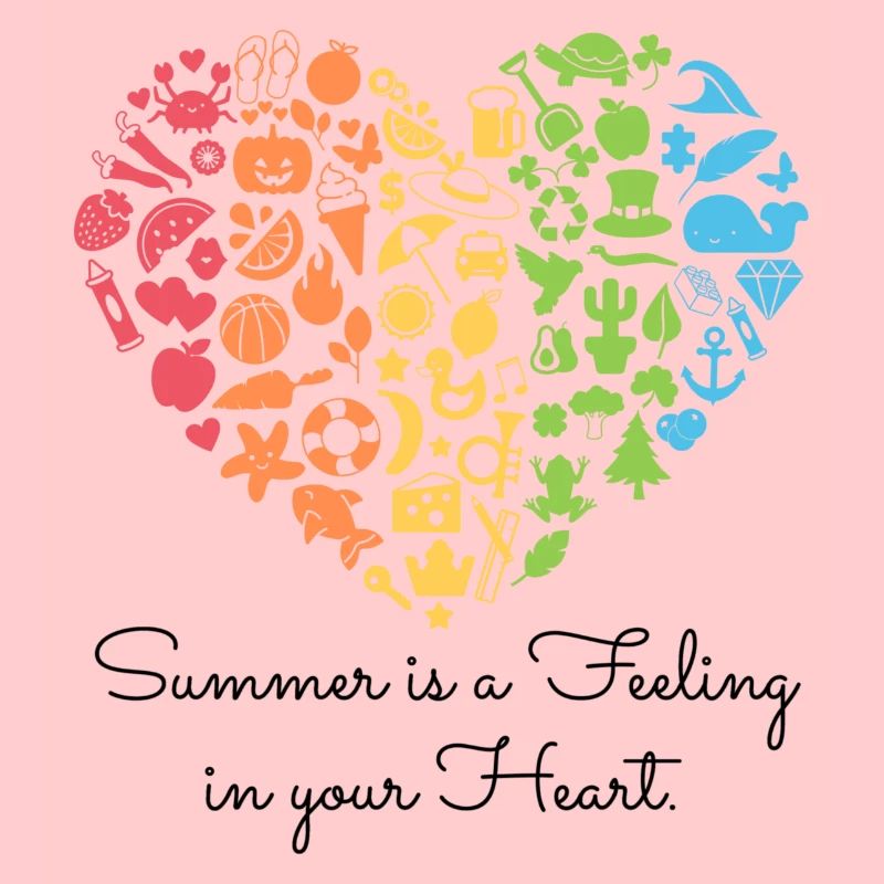 Summerfeeling - schwarzer Text