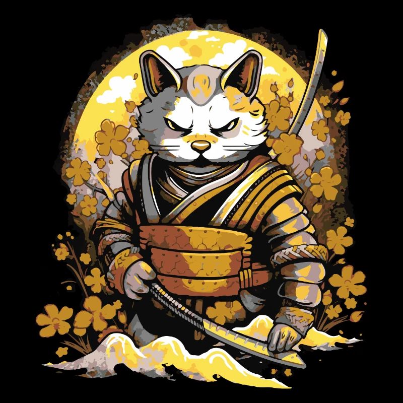 Chat samouraï