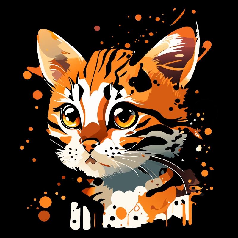 getigertes Kätzchen