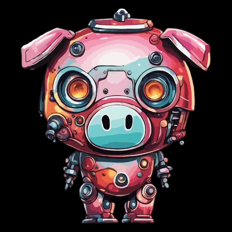 Roboter Tier / KI / Mechanisierte Tiere / Comic