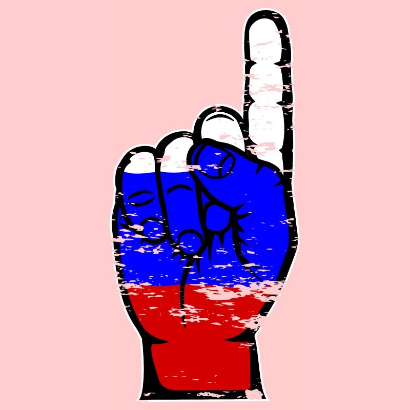 Drapeau russe numéro 1 utilisé