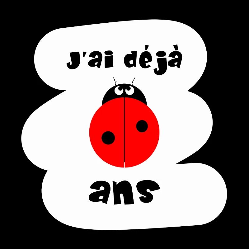 J'ai déjà 2 ans - coccinelle mignonne - version 2
