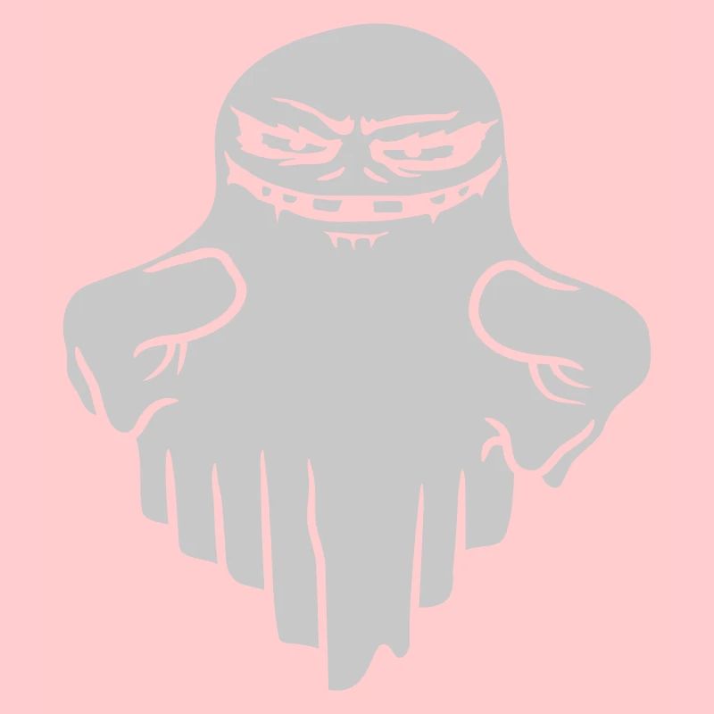 Comic schwebender Monster Geist