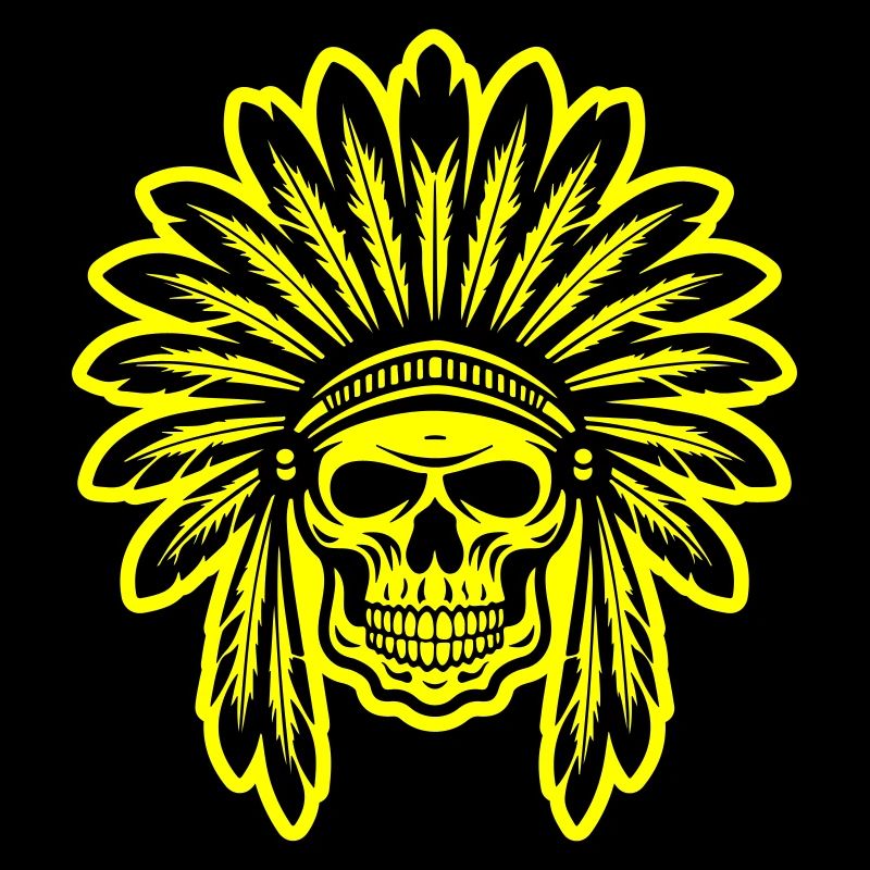 Apache Indianer Häuptling Totenkopf