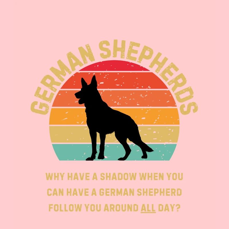 Deutscher Schäferhund Retro Sunset