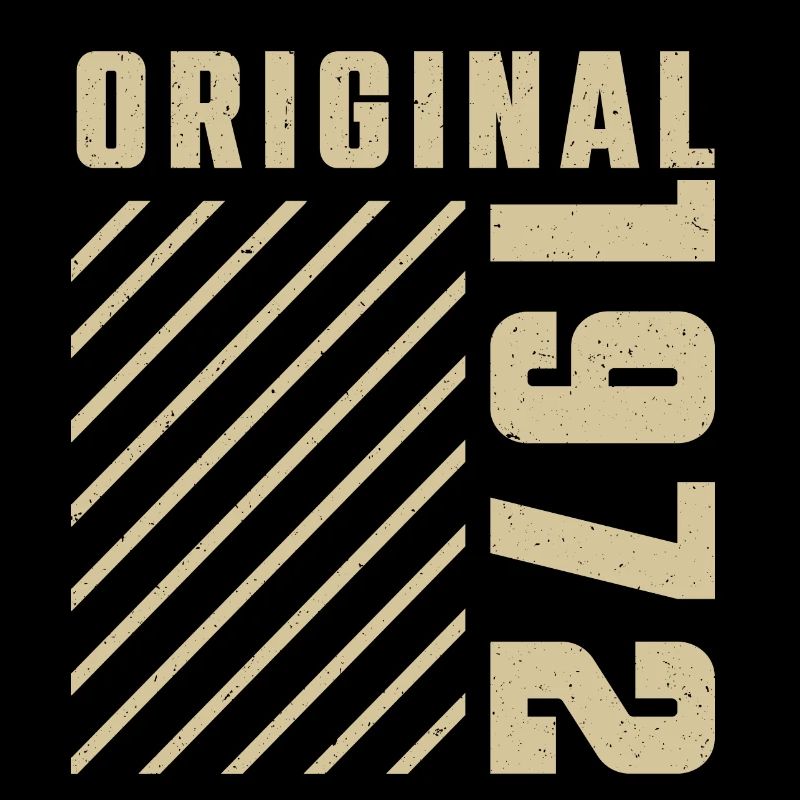 Original 1972 Authentic 1972 Vintage Bursdag