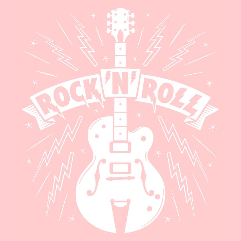 Rock'N'Roll-Banner mit Gitarre