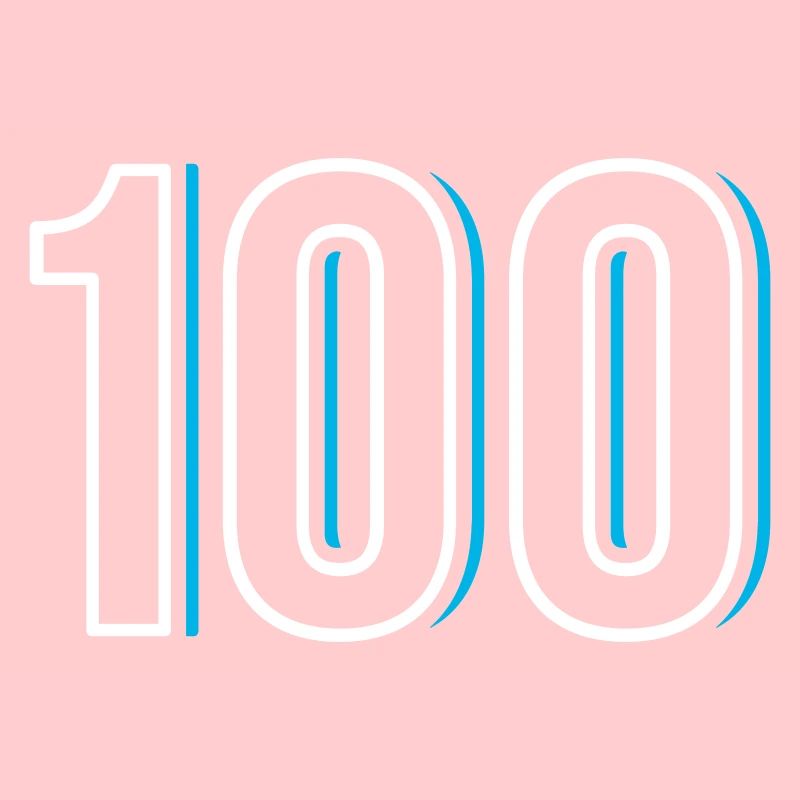 Nummer 100 - Einhundert - Hundert