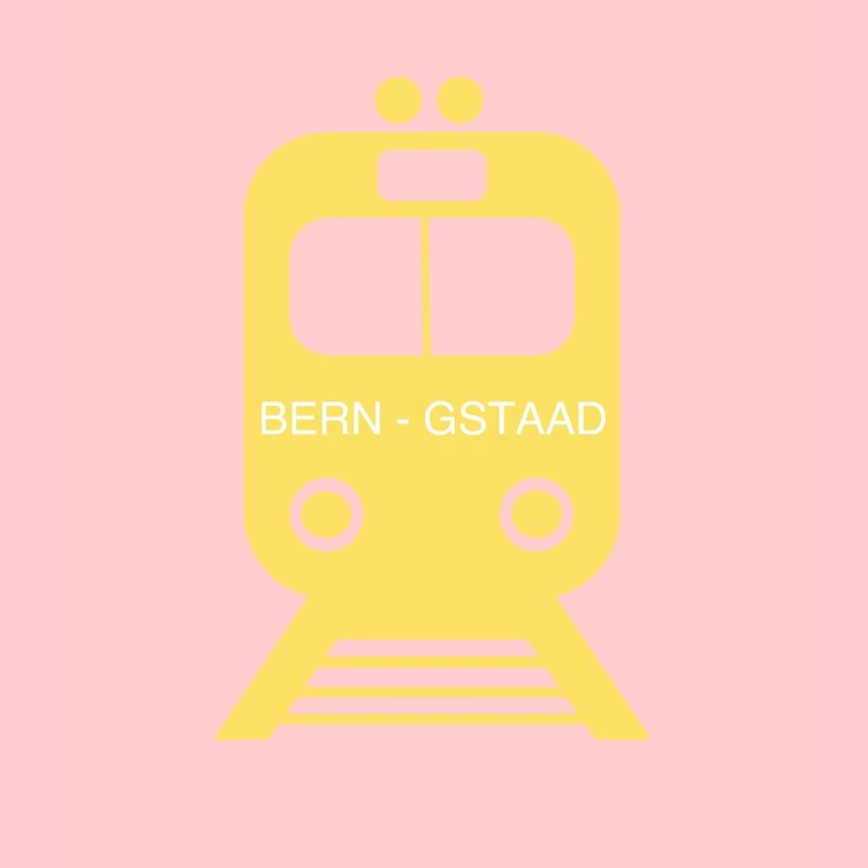 Bahnfahrt von Bern nach Gstaad Souvenir