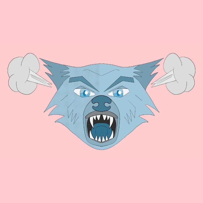 Wütender Wolf