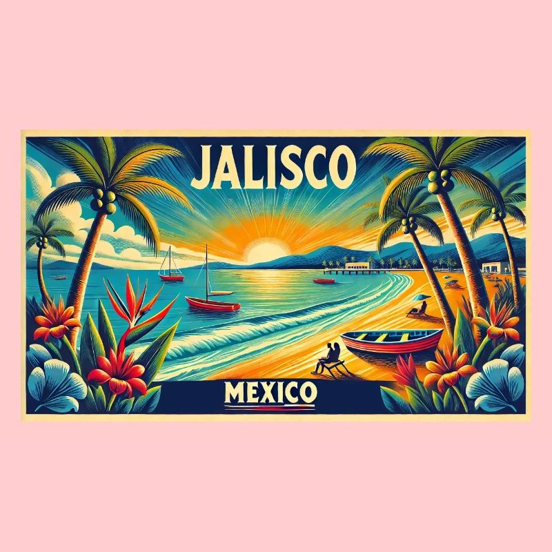 Design de palmier de plage Jalisco Mexico