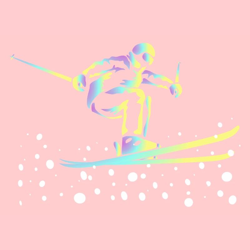 Saut à ski Neon Gradient