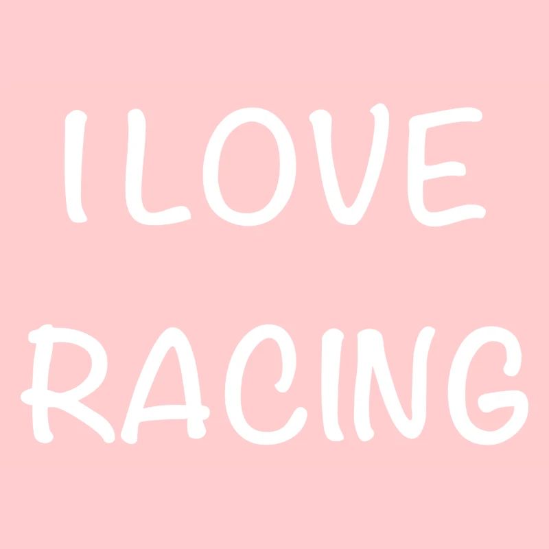 Ich liebe Racing – Handschrift Stil