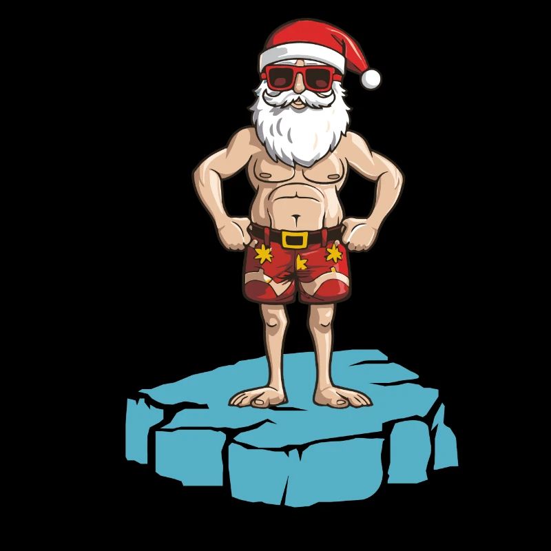 Weihnachtsmann Eisscholle