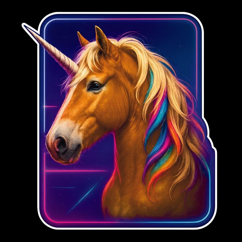 Cyberpunk Hafflinger Conception de licorne