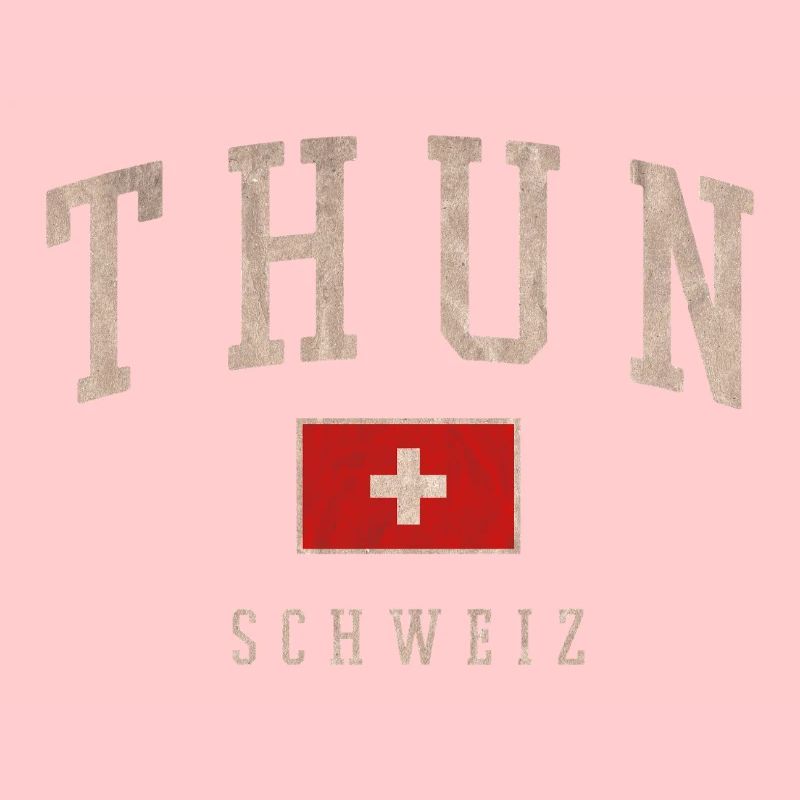 Logo vintage de Thun Suisse