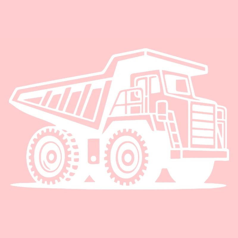 Conception de la silhouette du camion minier industriel