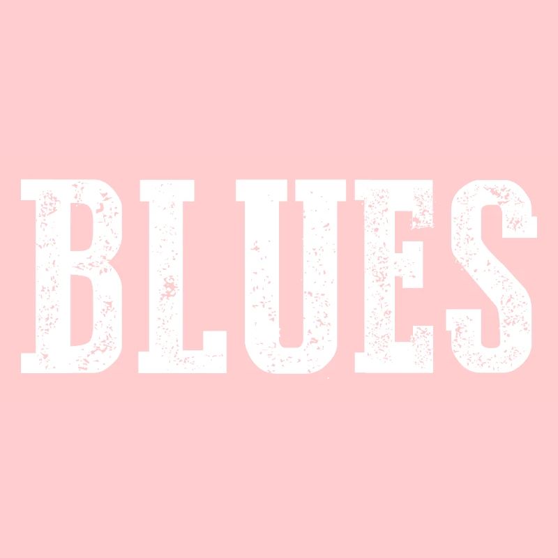 Conception de typographie vintage blues