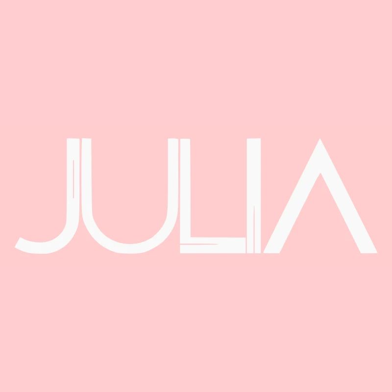 Julia Name Design - Modern Filigree Typography