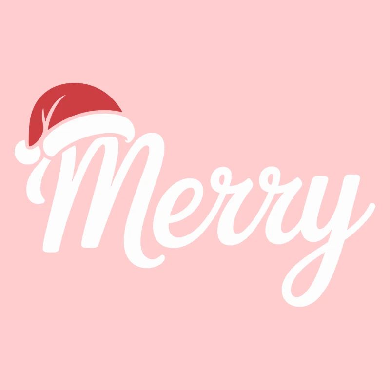 Frohe Weihnachten Skript mit Weihnachtsmütze
