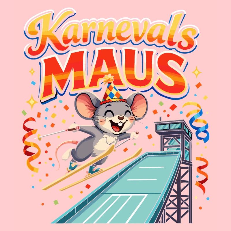 Carnival Mouse Ski Jumping Funny
