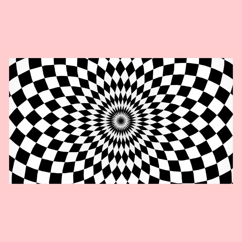 Optical Vortex Checker Illusion