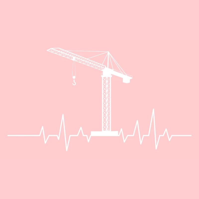 Crane Heartbeat ECG Pulse Construction Operator