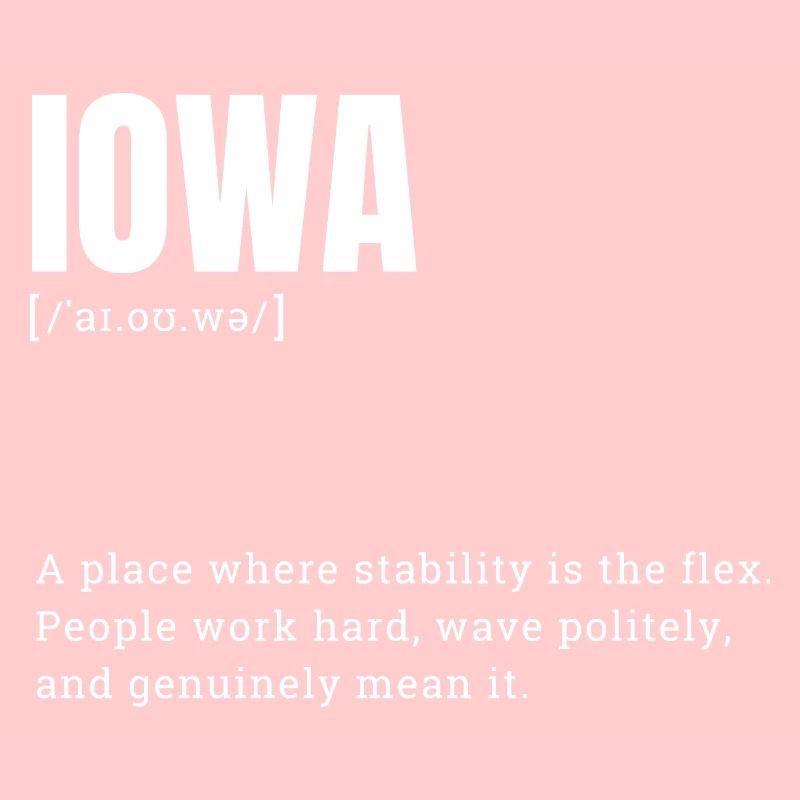 Iowa Bold Typography Statement