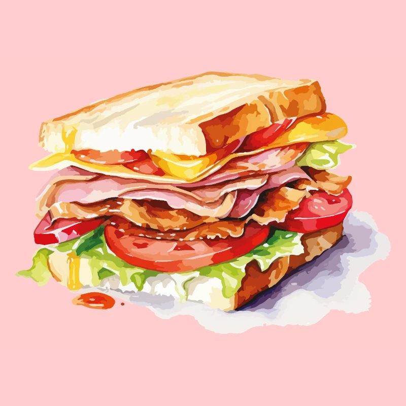  Sandwich Illustration