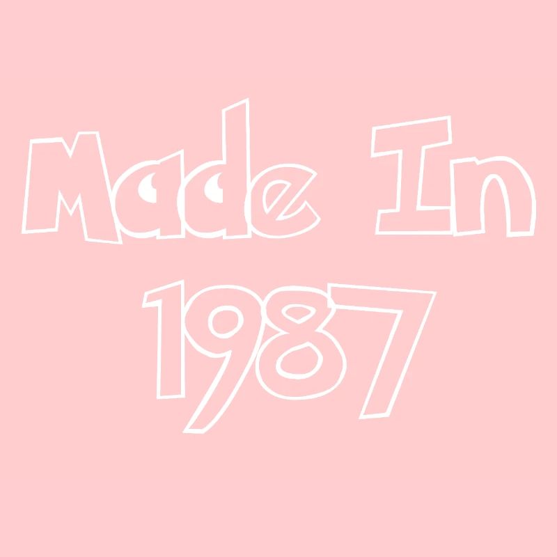 Made In 1987 Retro Sketch
