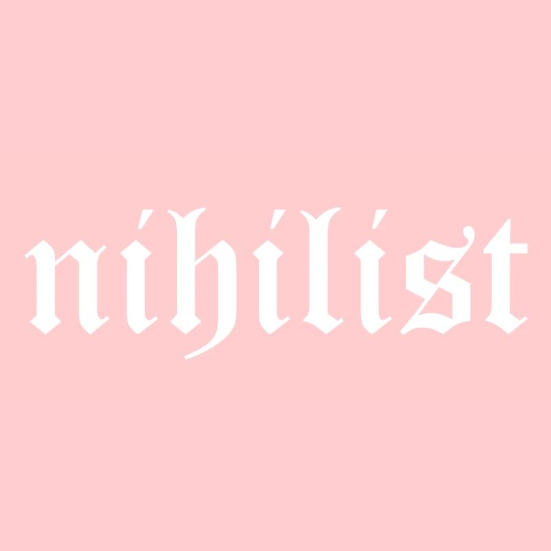 Conception de logo typographique gothique nihiliste