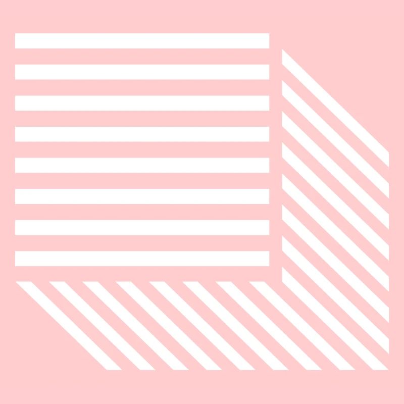 Geometric Diagonal Stripe Mosaic