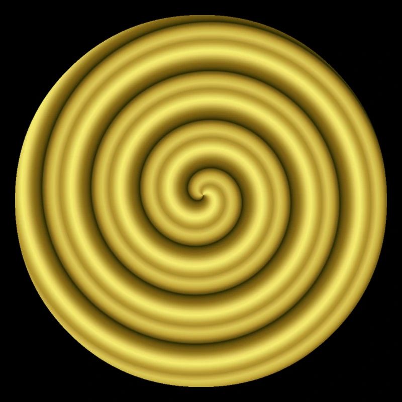 Idée cadeau d’or d’hypnose 3D Illusion d’optique